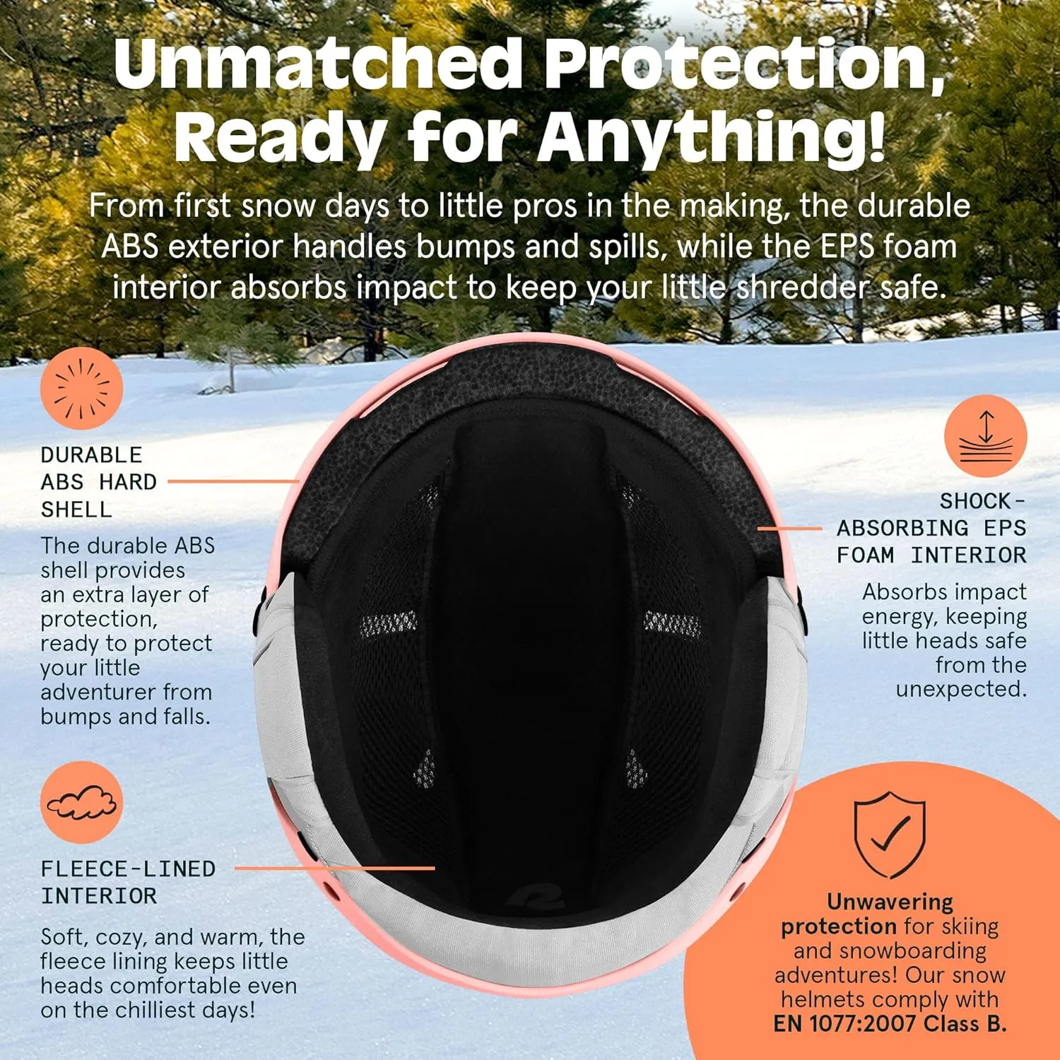Retrospec Comstock Youth Ski & Snowboard Helmet for Kids - Durable ABS Shell, Protective EPS Foam & Cooling Vents - Adjustable Fit for Boys & Girls