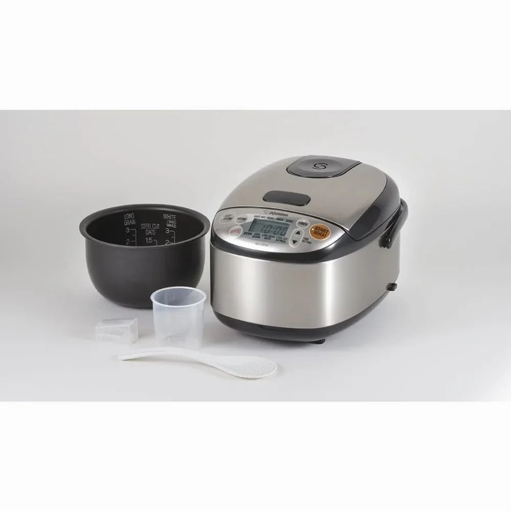 Rice Cooker & Warmer 3-Cups (uncooked) Stainless Multicooker Kitchen Appliances Home