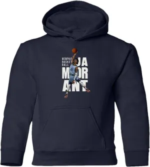 RIVEBELLA Morant Dunk Memphis Basketball Star Sports Fans Youth Hooded Sweatshirt