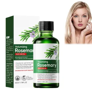 Rosemary Hair Care Oil with Hyaluronic Acid & Vitamins - Volumizing, Oil Control, Frizz Repair - Lightweight Non-Greasy Treatment for Damaged Hair - 50ml (1 pcs)