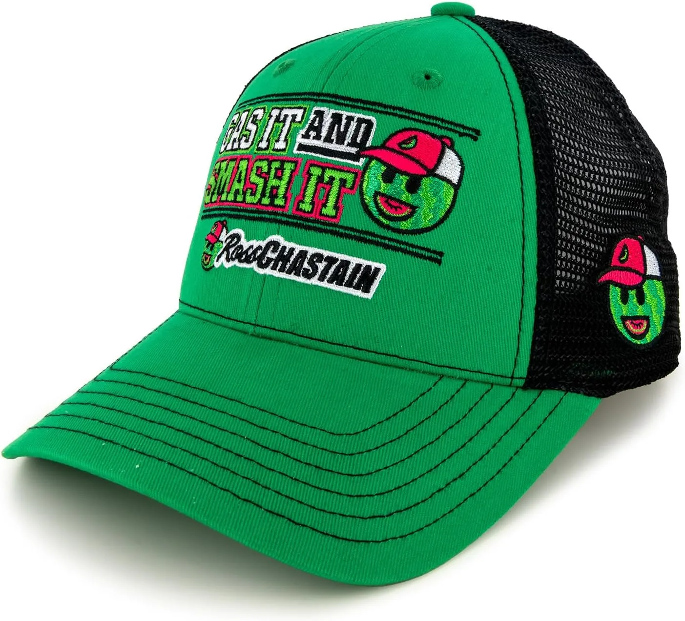 Ross Chastain 2025 Melon Man Gas It and Smash It Mesh Hat Green/Black