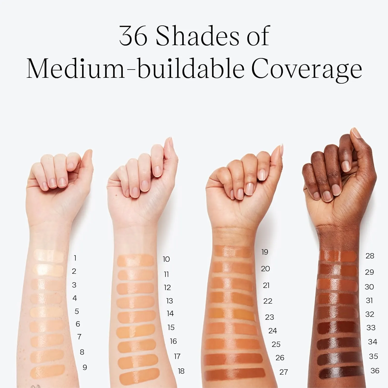 Saie Glowy Super Skin Tint Liquid Foundation - Hydrating Serum Foundation with Lightweight, Medium Coverage - Formulated with Hyaluronic Acid to Hydrate, Brighten and Plump - Shade 10 (1.01 oz)