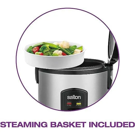 Salton Automatic Rice Cooker & Steamer - 8 Cup