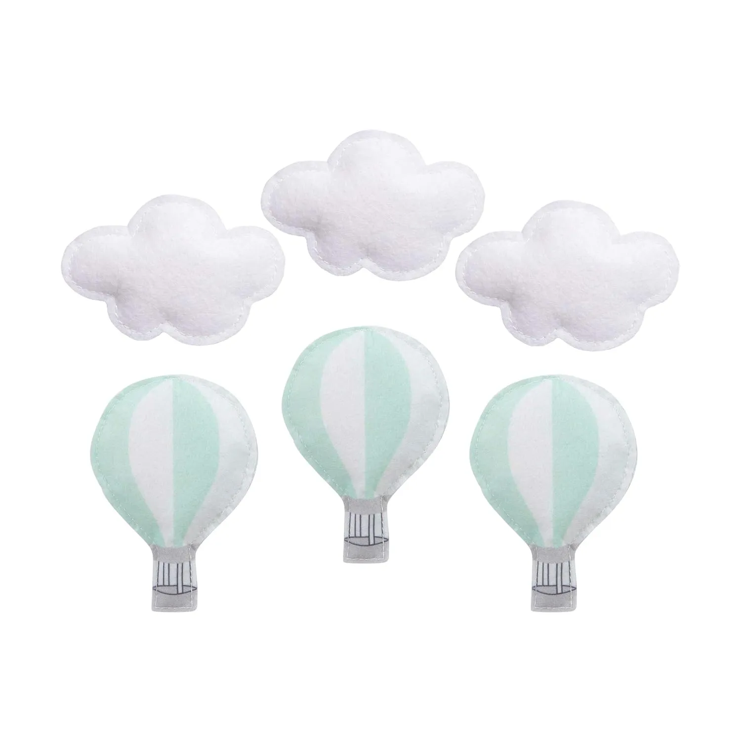 Sammy & Lou Hot Air Balloon Baby Crib Mobile with Music, Crib Mobile Arm Fits Standard Crib Rail