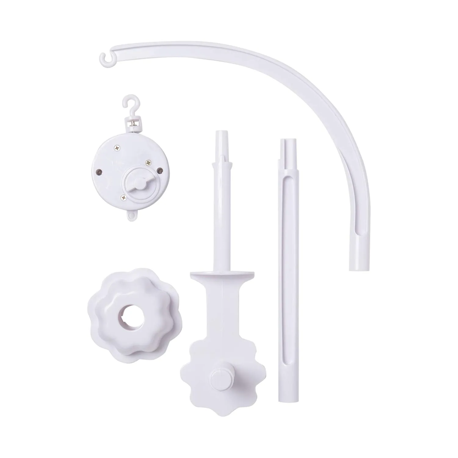Sammy & Lou Hot Air Balloon Baby Crib Mobile with Music, Crib Mobile Arm Fits Standard Crib Rail