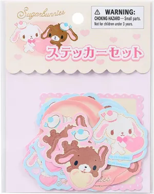 Sanrio 356964 Sugar Bunnies Sticker Set (Heisei Uraare Characters Fluffy Heart)