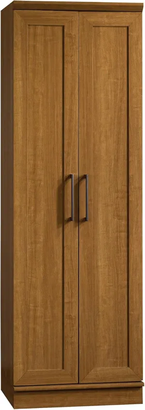 Sauder HomePlus Storage Pantry cabinets, ‎L: 23.25" x W: 17" x H: 71.18", Sienna Oak