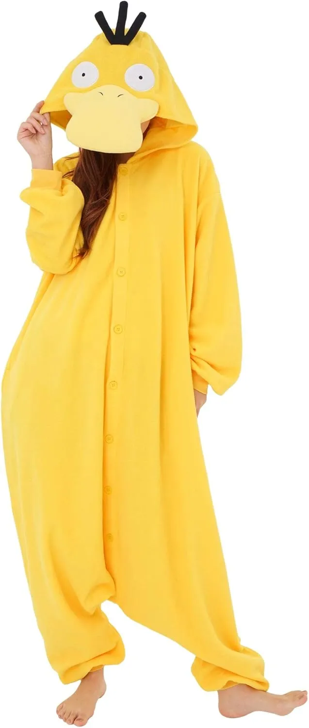 SAZAC Psyduck Pokemon Kigurumi - Onesie Jumpsuit Halloween Costume