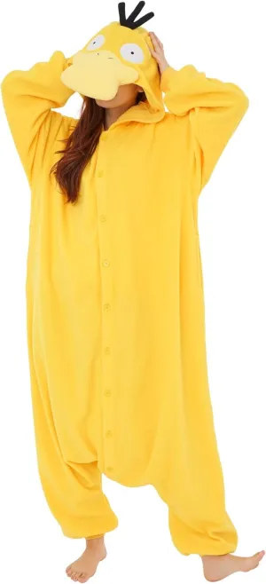 SAZAC Psyduck Pokemon Kigurumi - Onesie Jumpsuit Halloween Costume