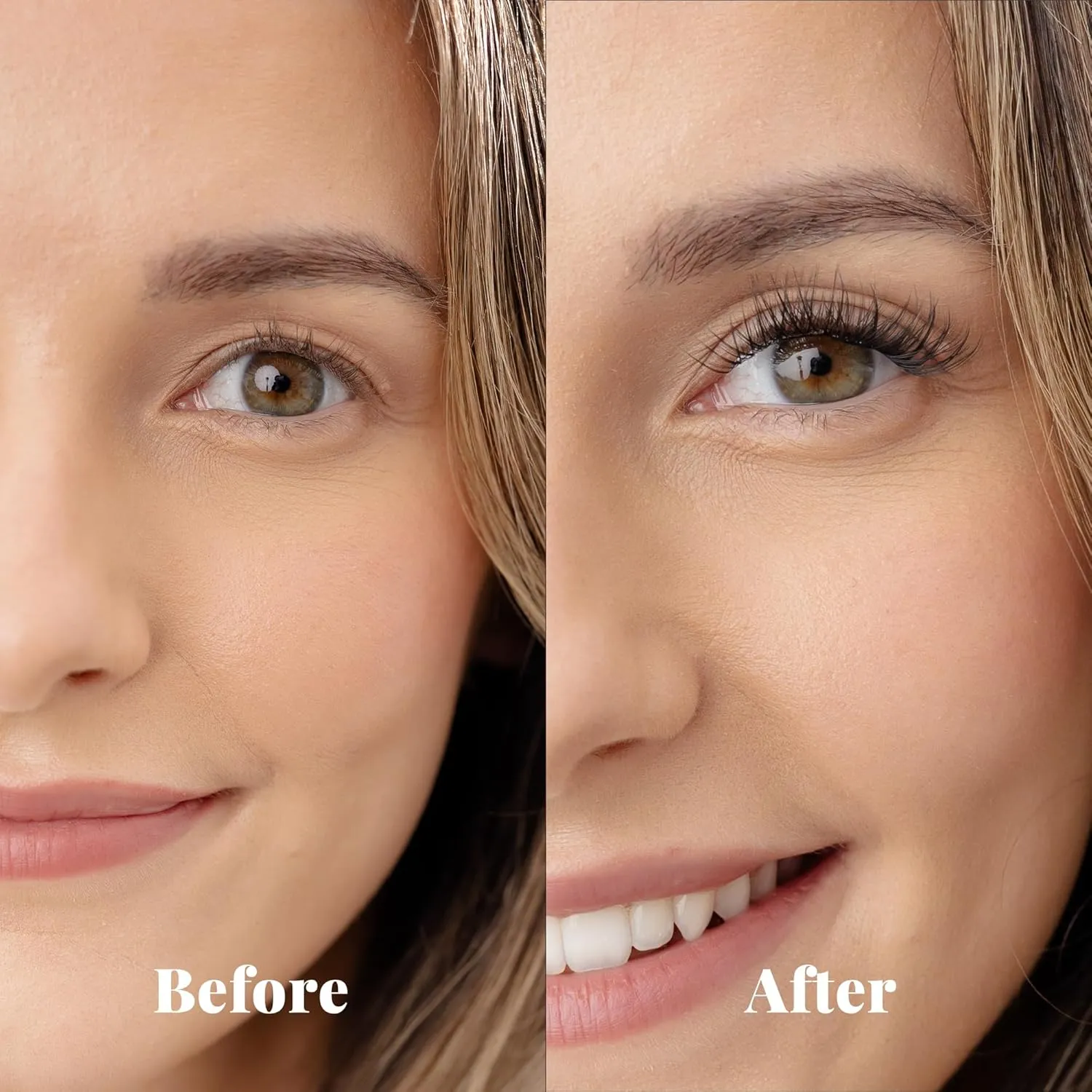 Self Adhesive Press On Eyelashes | Double Pre Glued Strips, 24 hours Hold| No Glue Needed, No Remover, Reusable & Waterproof | 60pcs Natural Lash Clusters | DIY Eyelash Extensions (Style Glam)