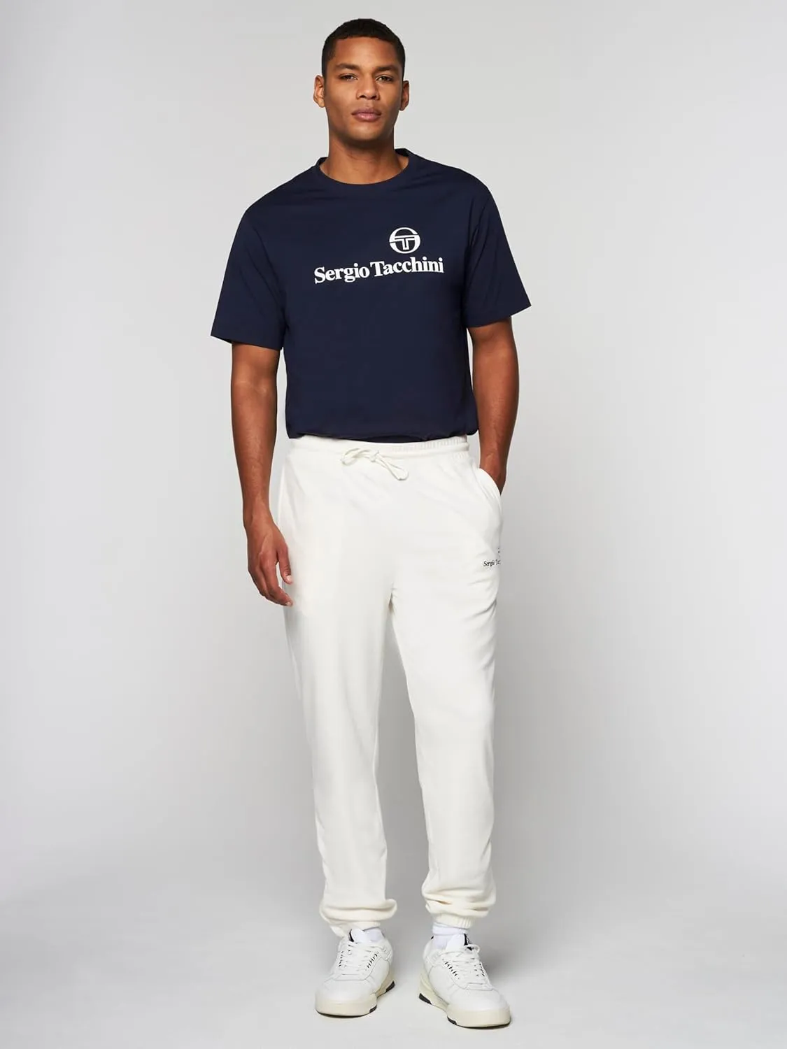 Sergio Tacchini Scopeto Velour Pant- Poinciana/Gardenia