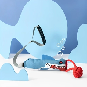 Shark Pattern Bite Resistant Interactive Dog Toys