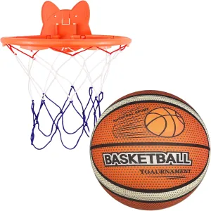 Silent Basketball Hoop & Indoor Cloth Covered Silent Basketball Size 5-26" (Uncompressed)