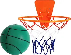 Silent Basketball | Soft Foam Indoor Basketball | Uncoated High-Density Foam Quiet Bàsketbàll | Dribble Dream Si-Lent Bàsket-Bàll | Soft Bounce Equipment for Home Gym Apartment, Door or Wall Mounted