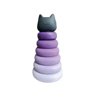Silicone Halloween Stacking Cats Play Set