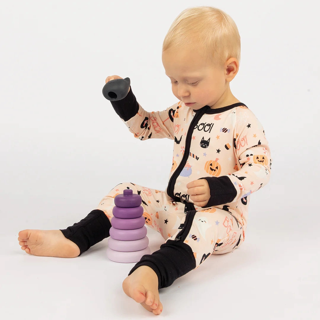 Silicone Halloween Stacking Cats Play Set