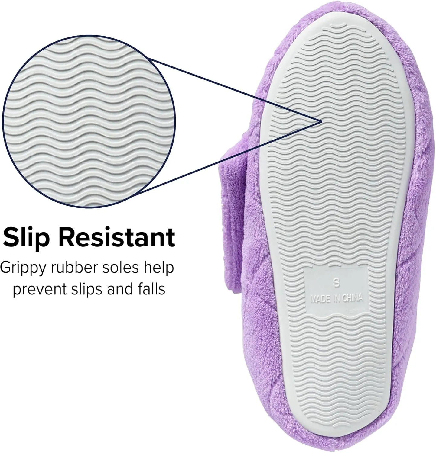 Silverts Diabetic Bootie Slippers for Women - Extra Wide Footwear for Seniors with Swollen Feet
