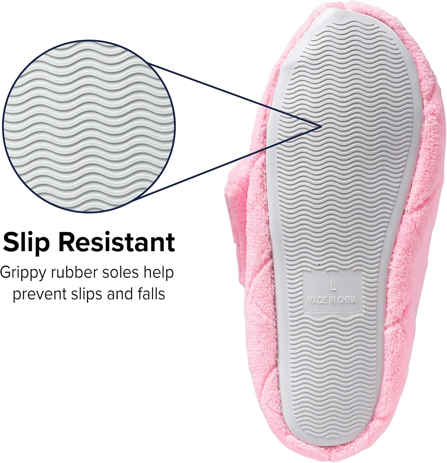 Silverts Diabetic Bootie Slippers for Women - Extra Wide Footwear for Seniors with Swollen Feet