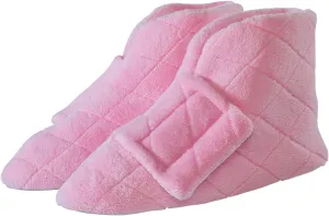 Silverts Diabetic Bootie Slippers for Women - Extra Wide Footwear for Seniors with Swollen Feet