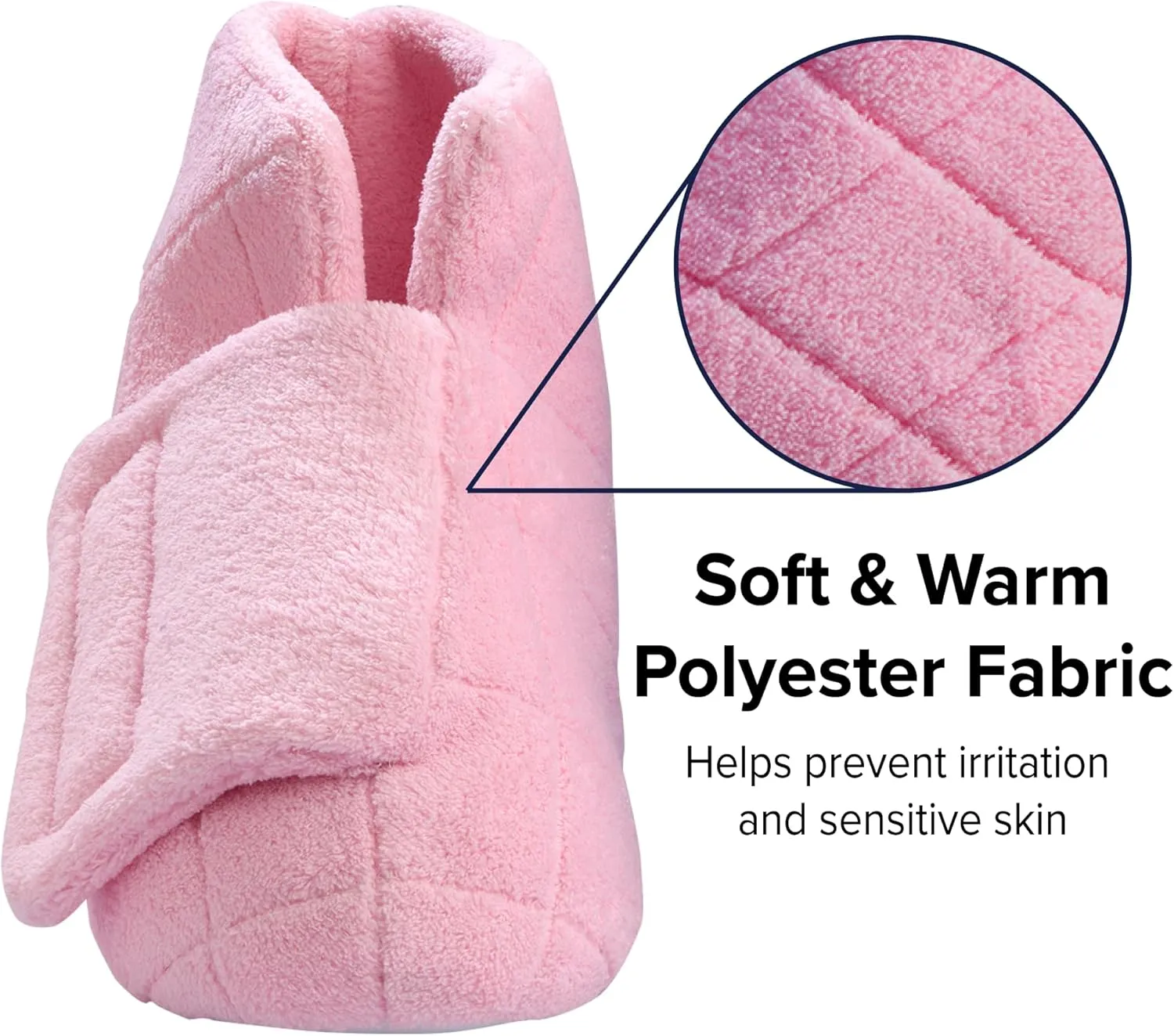 Silverts Diabetic Bootie Slippers for Women - Extra Wide Footwear for Seniors with Swollen Feet