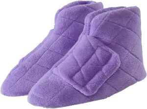 Silverts Diabetic Bootie Slippers for Women - Extra Wide Footwear for Seniors with Swollen Feet