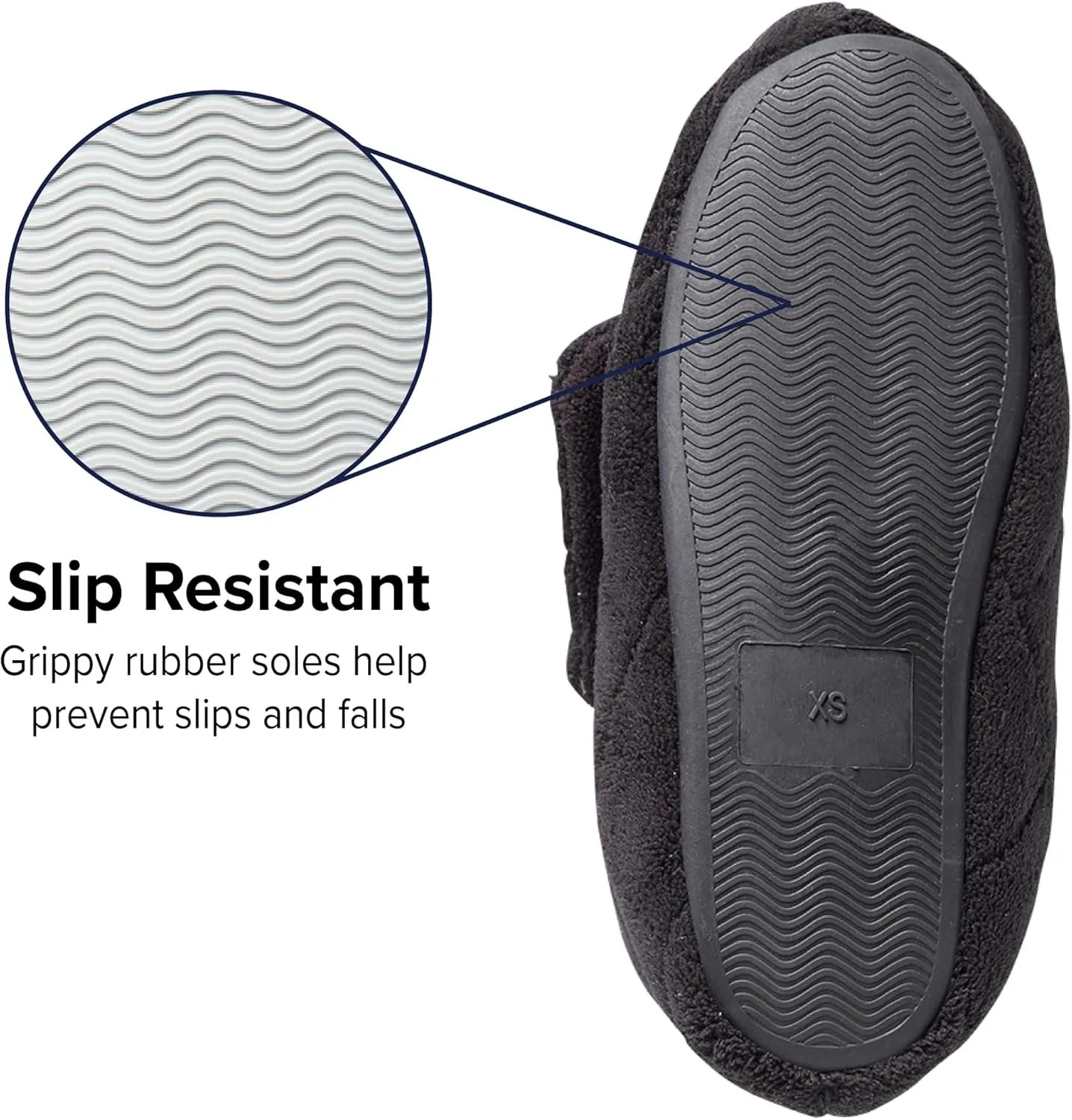 Silverts Diabetic Bootie Slippers for Women - Extra Wide Footwear for Seniors with Swollen Feet