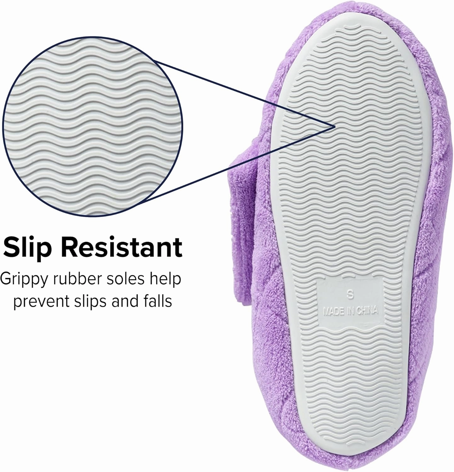 Silverts Diabetic Bootie Slippers for Women - Extra Wide Footwear for Seniors with Swollen Feet