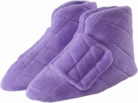 Silverts Diabetic Bootie Slippers for Women - Extra Wide Footwear for Seniors with Swollen Feet
