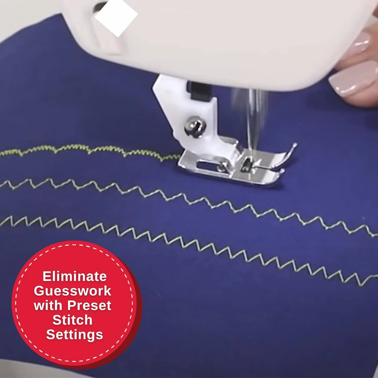 SINGER M1500 Lightweight & Portable Sewing Machine with Accessory Kit | 57 Stitch Applications, LED Light & 4-step Buttonhole | Great for Quilting, Crafts & Mending