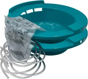 Sitz Bath Seat Soaking Bath for Postpartum Care, Hemorrhoid and Post Surgery, Turquoise (Pack of 2)