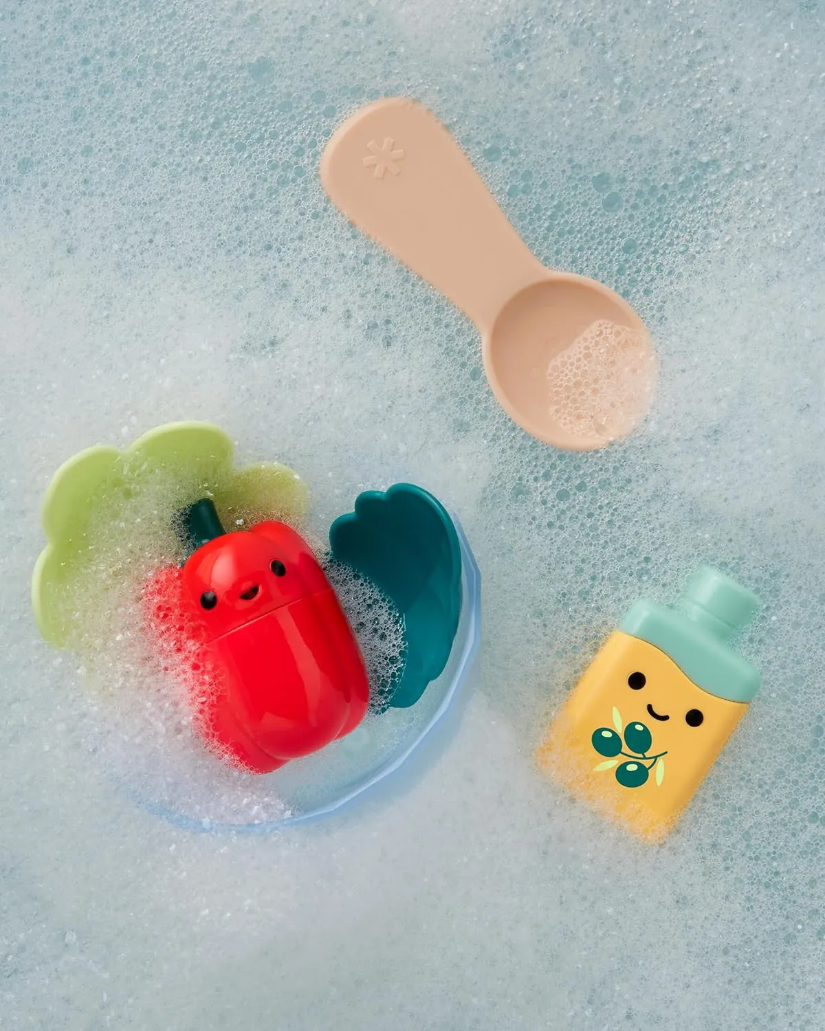 Skip Hop Baby Bath Toy Tub-to-Table Café Prep & Serve Salad Set Bathtub Sensory Development Toy Age 12m 