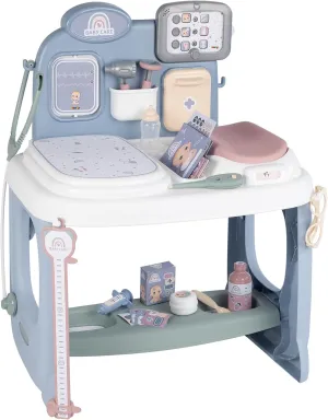 Smoby: Baby Childcare Center - 24-Piece Playset - Doctor Playset, Pediatrician Pretend Play Toy Center & Accessories, Electronic Tablet, Kids Ages 3 