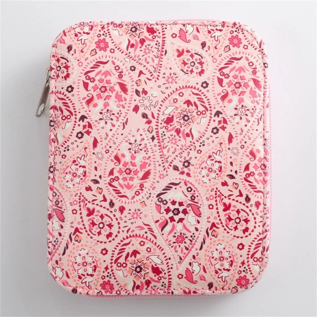 Smooth PU Printed Hand Sewn Needle Bag Storage Box Sewing Needle Box Needle Bag Portable Set