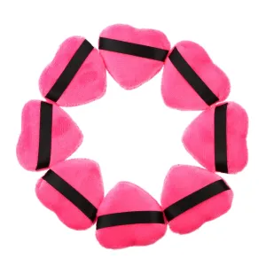 SOIMISS Powder Applicator Face Set 8pcs Heart Shape Makeup Puff Soft Cotton Rounds for Foundation and Concealer
