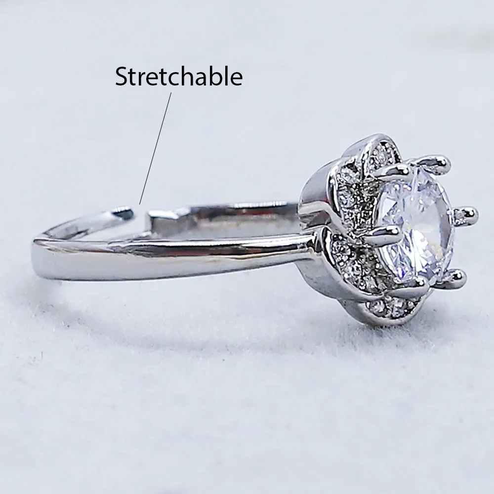Soiree Zircon Ring  (10900)  - Fluffy