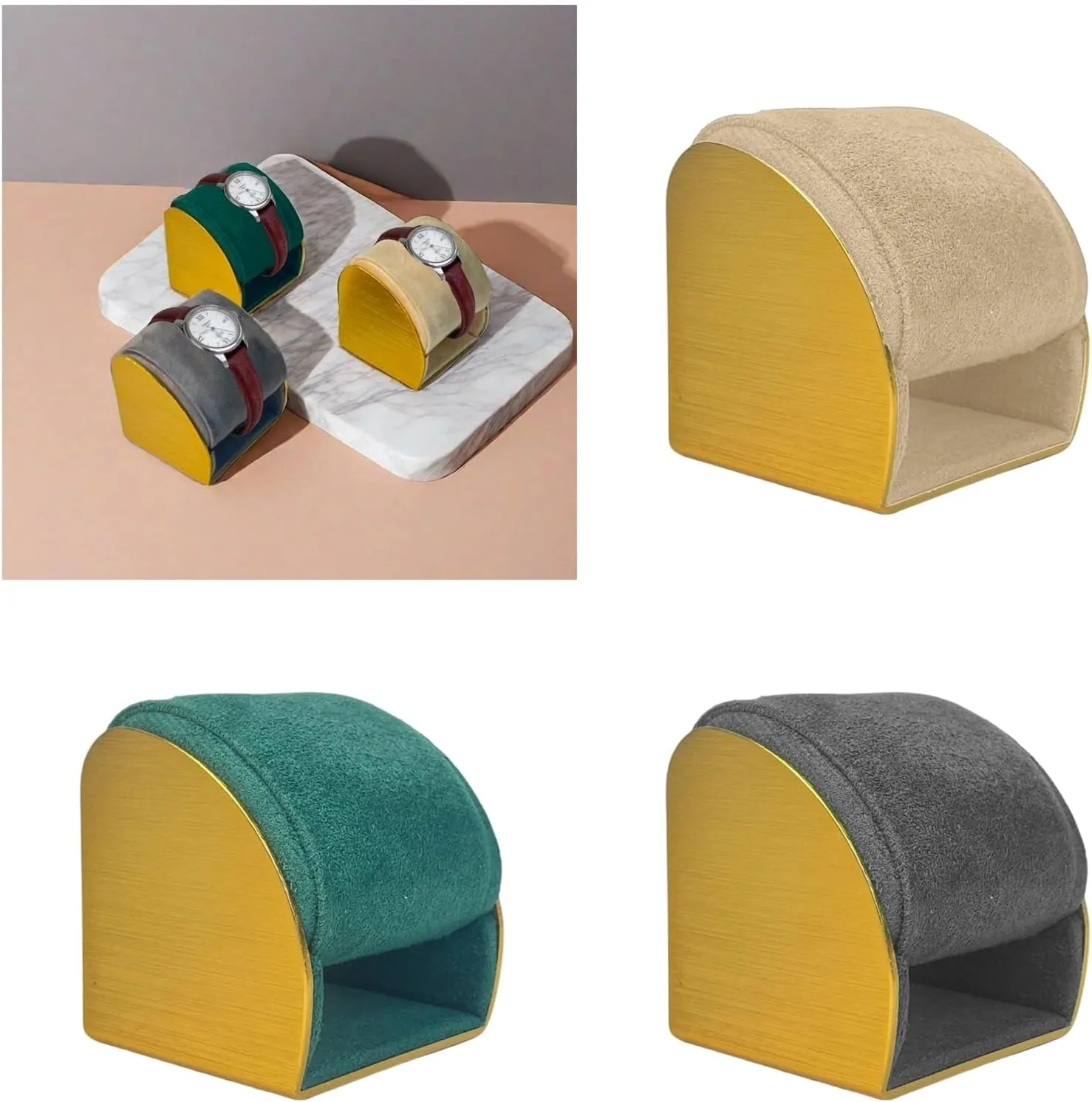 Sophisticated Plush Jewelry Stand Versatile Plush Jewelry Display Stand for Watches Bracelets Metal Organizers