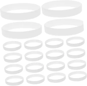 Sosoport Silicone Bracelet Plain Wrist Band Wristbands Cheer Bracelets Wrist Bands for Event Reusable Cable Ties