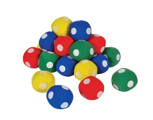 Sportime Soft Hook-N-Loop Balls, 2-1/2 Inches, Assorted Colors, Pack of 24