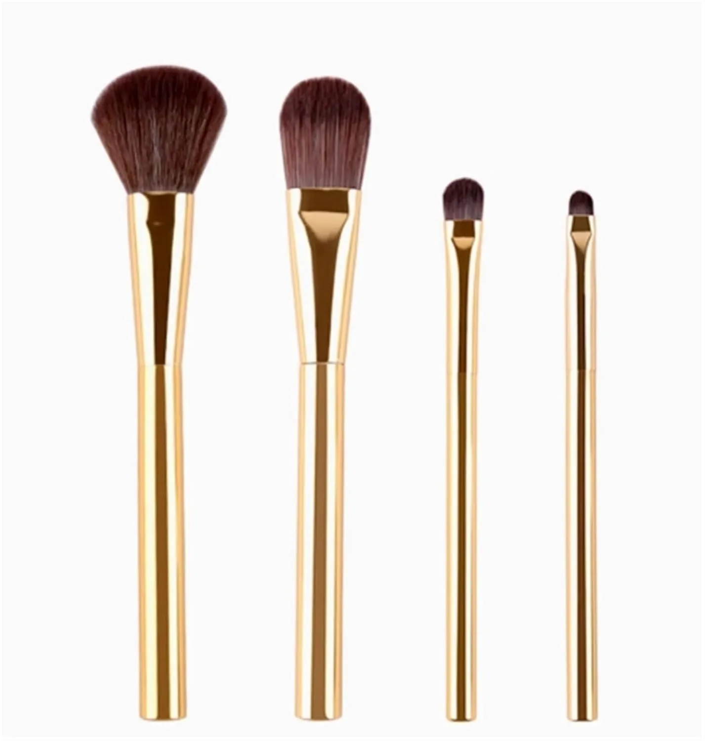 Spot Rose Gold Brushed 4 Makeup Brush Set Eyeshadow Blush Highlighter Brush Beginner Beauty Tools