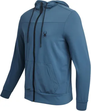 Spyder Men's Active Hoodie - Peached Super Plush Full Zip Up Hoodie Sweatshirt - Warm Outdoor Pullover Hoodies for Men (S-XL)