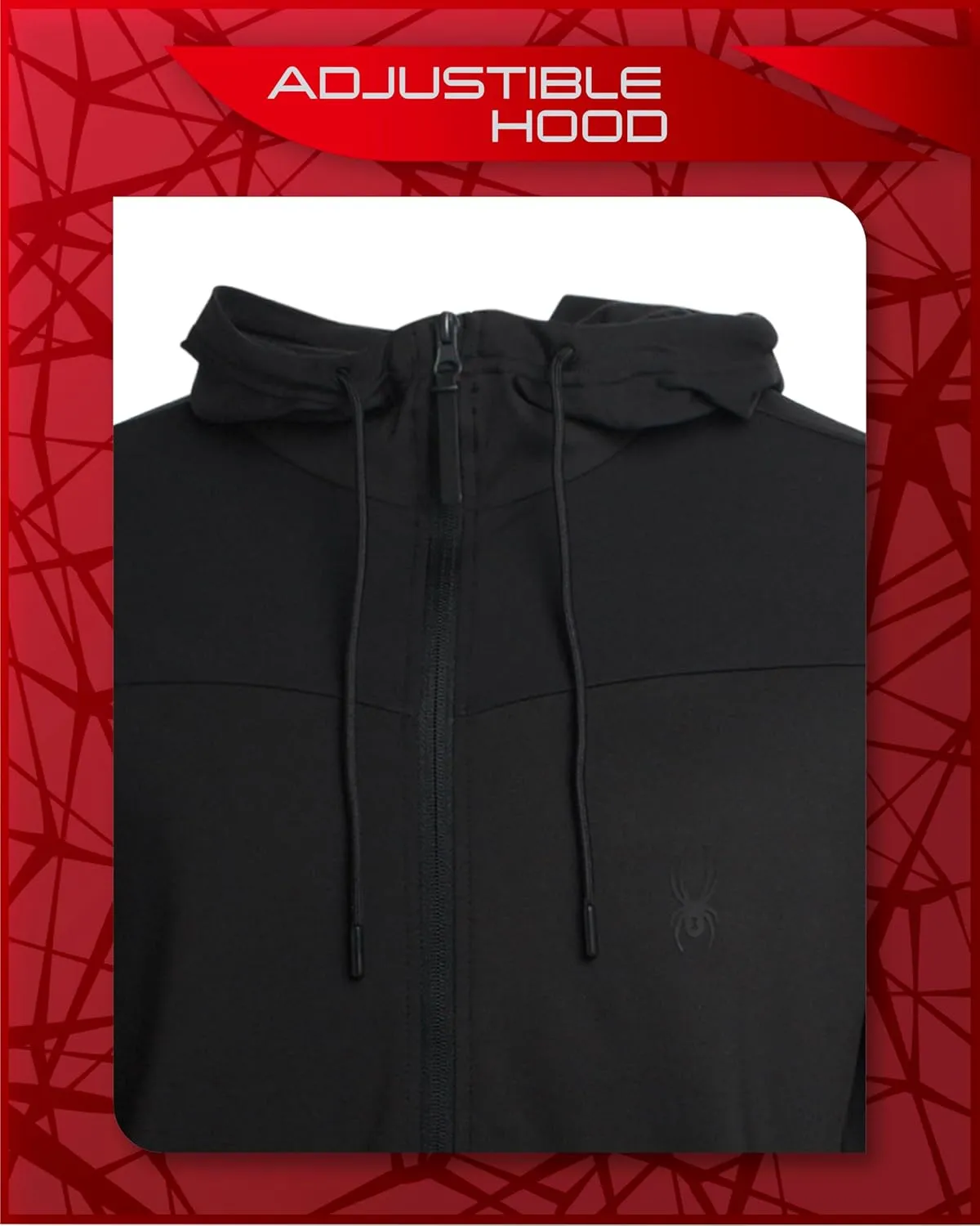 Spyder Men's Active Hoodie - Peached Super Plush Full Zip Up Hoodie Sweatshirt - Warm Outdoor Pullover Hoodies for Men (S-XL)