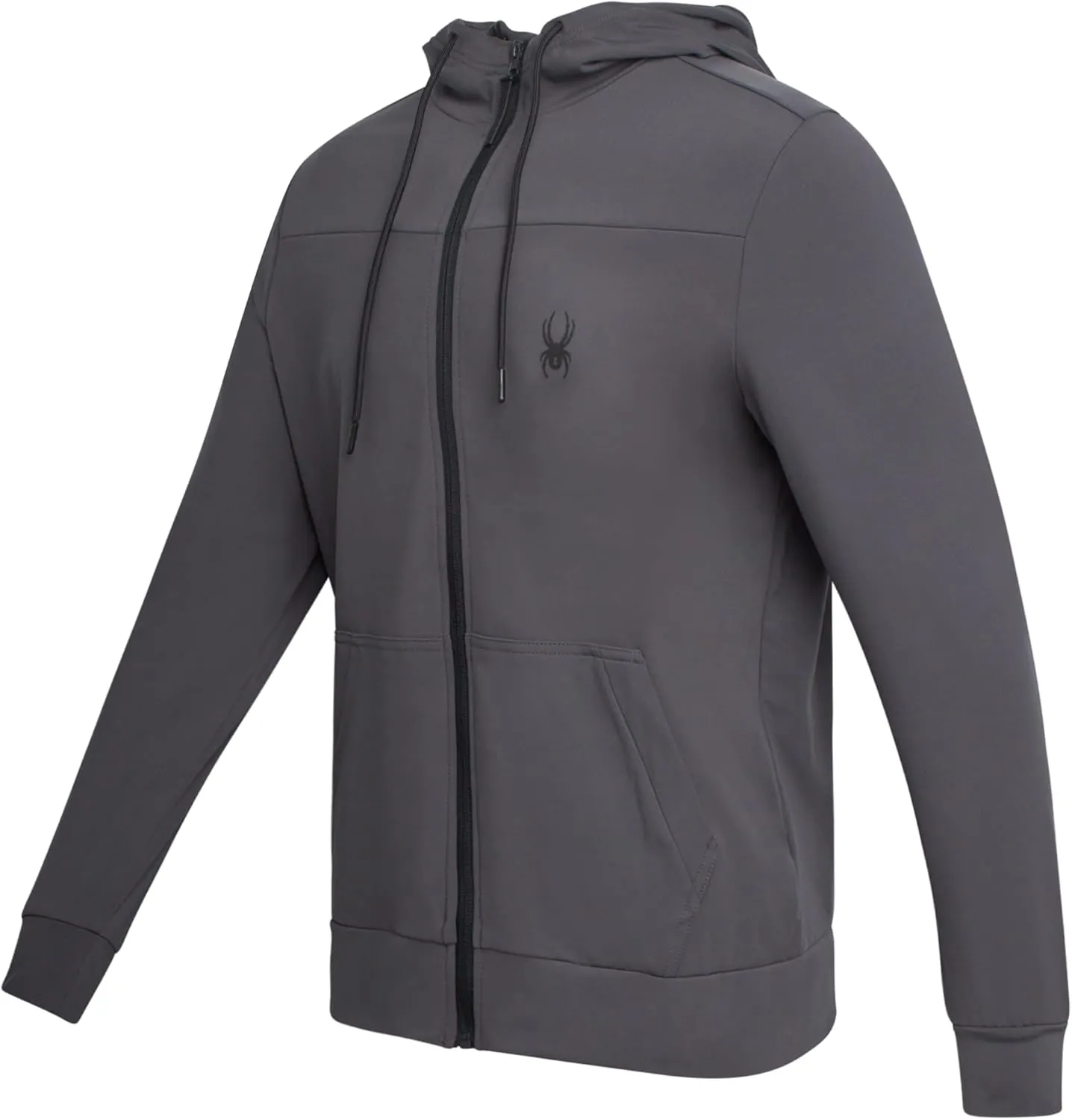 Spyder Men's Active Hoodie - Peached Super Plush Full Zip Up Hoodie Sweatshirt - Warm Outdoor Pullover Hoodies for Men (S-XL)