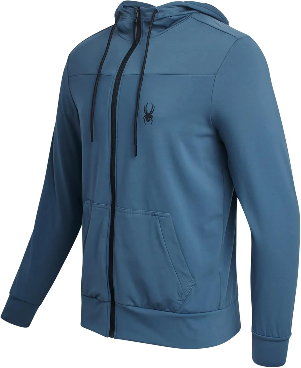 Spyder Men's Active Hoodie - Peached Super Plush Full Zip Up Hoodie Sweatshirt - Warm Outdoor Pullover Hoodies for Men (S-XL)