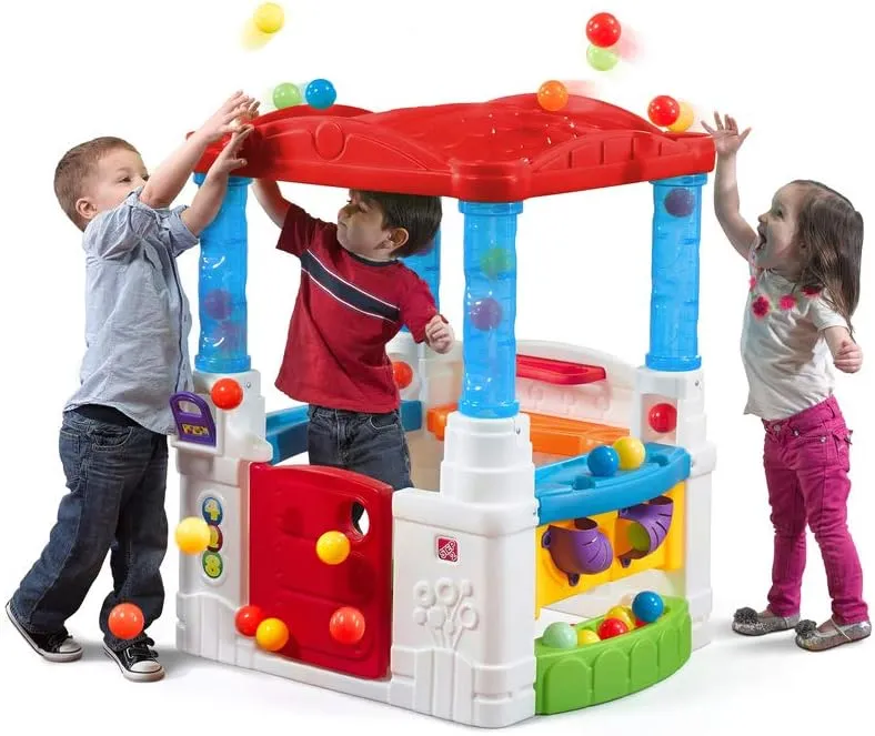 Step2 Crazy Maze Toddler Ball Pit, Kids Playhouse, Indoor/Outdoor Playset, Interactive Play with Sounds, Includes 20 Colorful Balls, Made of Durable Plastic, For Toddlers 1.5  Years Old
