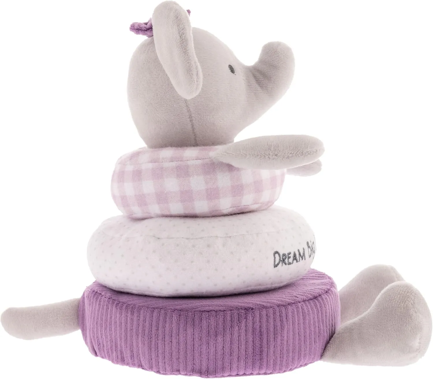 Stephen Joseph, Stacking and Nesting Plush, Stuffed Animal Baby Stacking Rings Learning Toy, Baby Sensory Developmental Toy Rattles, 4- Piece Set