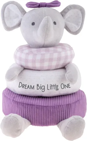 Stephen Joseph, Stacking and Nesting Plush, Stuffed Animal Baby Stacking Rings Learning Toy, Baby Sensory Developmental Toy Rattles, 4- Piece Set