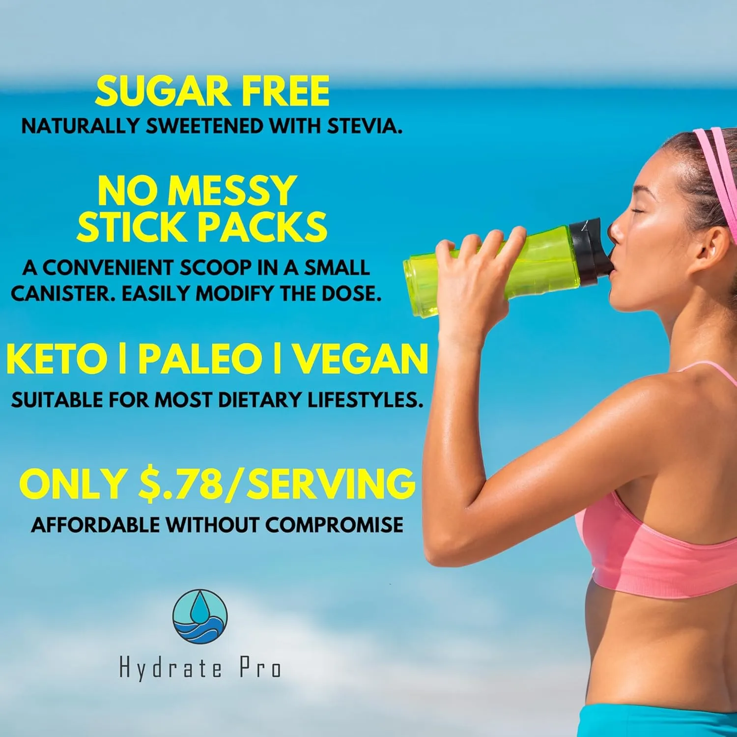Sugar-Free Electrolyte Powder | 1000mg High-Sodium Electrolyte Complex | POTS Support & Keto Flu Prevention | 45 Servings Natural Hydration (Fruit Punch)