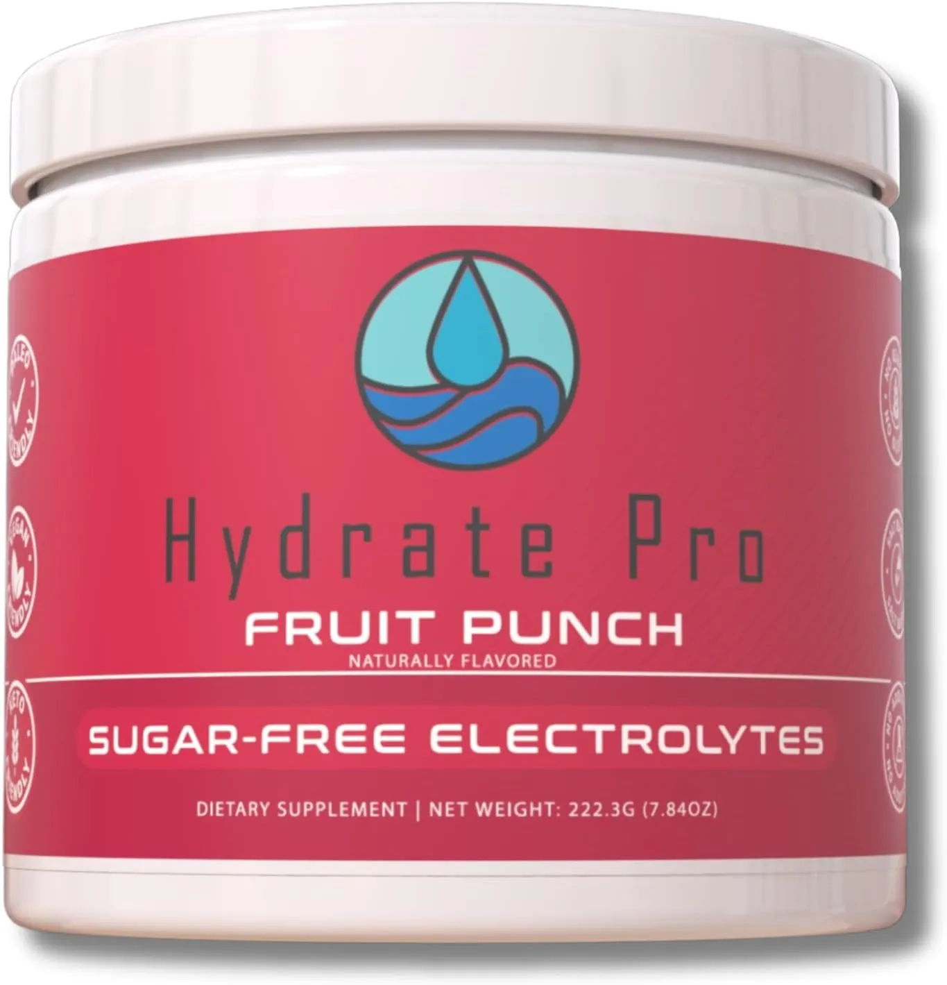 Sugar-Free Electrolyte Powder | 1000mg High-Sodium Electrolyte Complex | POTS Support & Keto Flu Prevention | 45 Servings Natural Hydration (Fruit Punch)