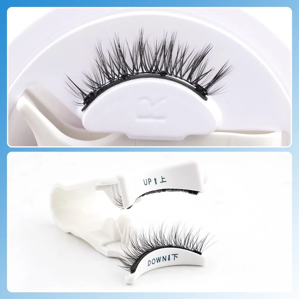 SULV Magnetic Fake Eyelashes 1 Pairs/2 Pairs/5Pairs Set To Choose, Natural Looking Magnetic Lashes Kit, Best 8D Look, Reusable Fake Eye Lash (LZ-13-5 Pairs Pack)