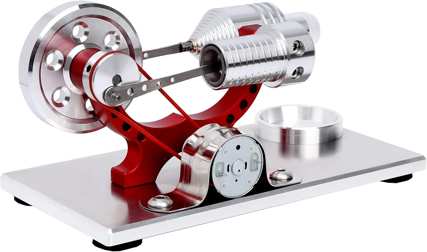 Sunnytech Hot Air Stirling Engine Motor Model Educational Toy Electricity Generator Colorful LED SC (SC004)